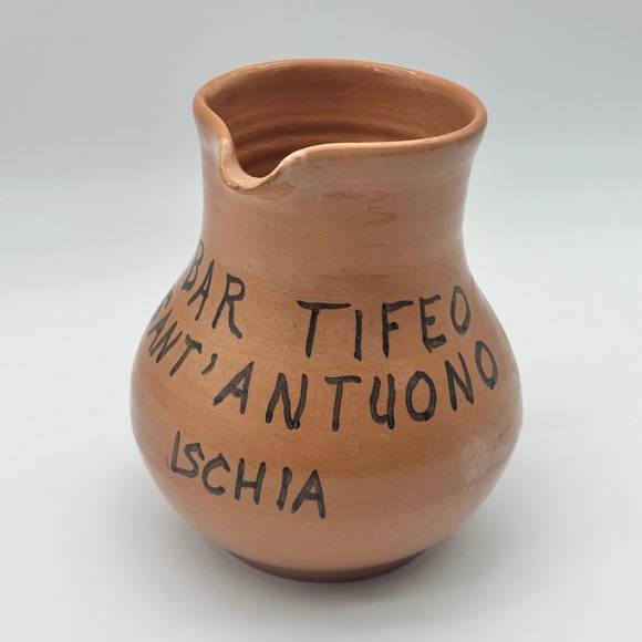 Other - Ischia Pottery Pitcher – Restaurant Bar Tifeo Sant' Antuono – Hand Painted Italy
